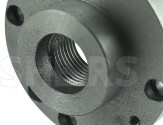Precision 5" Threaded Lathe Back Plate for Self-Centering Chucks - Key Included