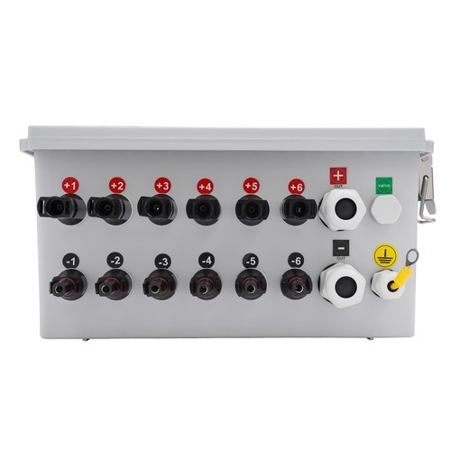 6 String PV Junction Box Solar Combiner Box For Solar System Circuit Breaker