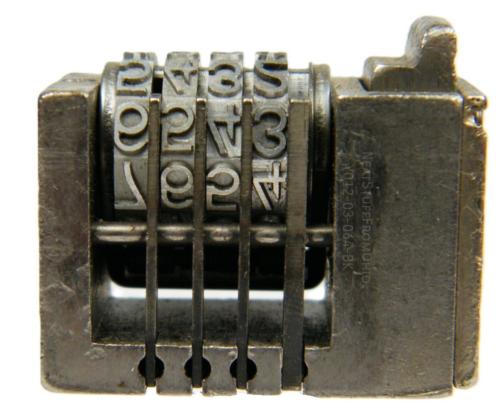 WETTER / ATLANTIC NUMBERING MACHINE, REVERSE, FOUR-DIGIT, PRINTER'S INSERT