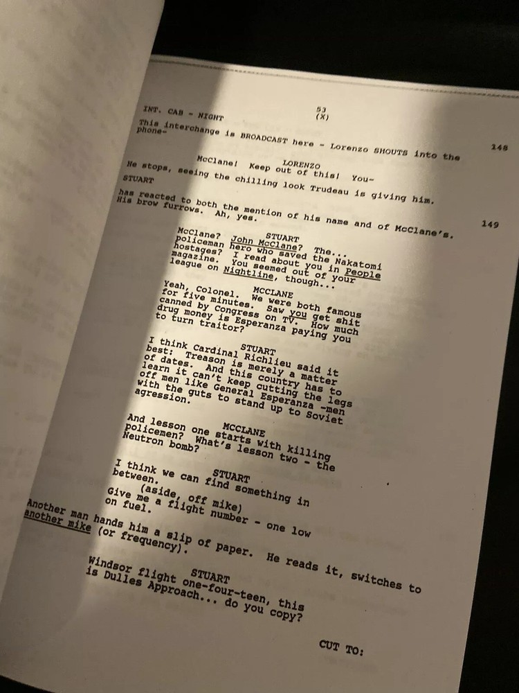 20th Century Fox DIE HARD TRILOGY Rare Script SCREENPLAY SET Collection