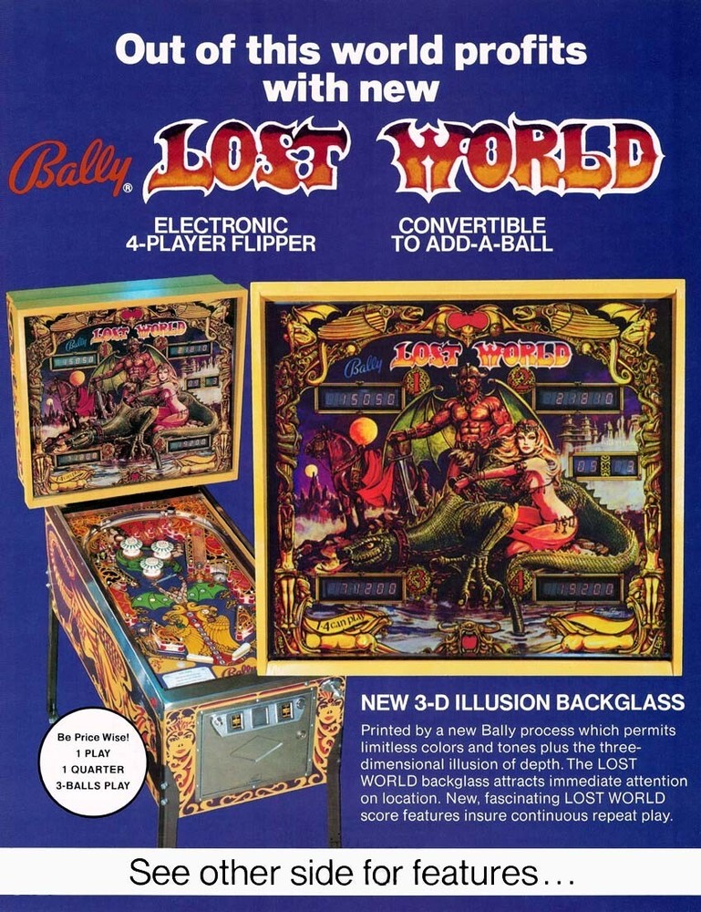 1977 Bally Lost World Pinball Machine Rubber Ring Kit