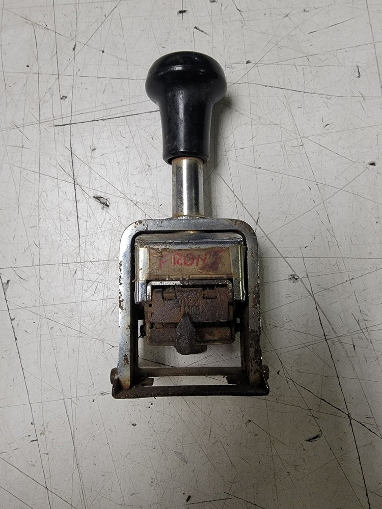 Vintage Regal Numbering Machine 607 Stamper