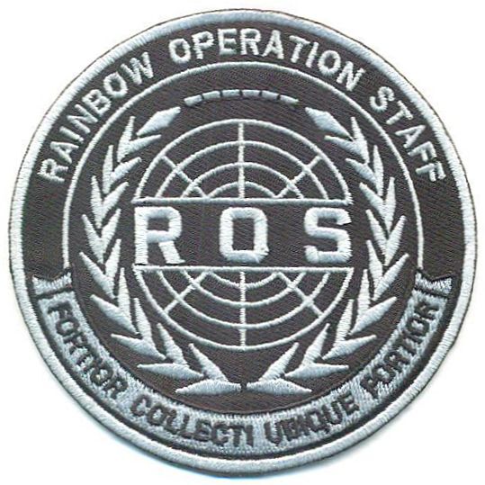 RAINBOW OPERATION STAFF 3.5" PATCH WITH HOOK BACKING  - RBSIX121V