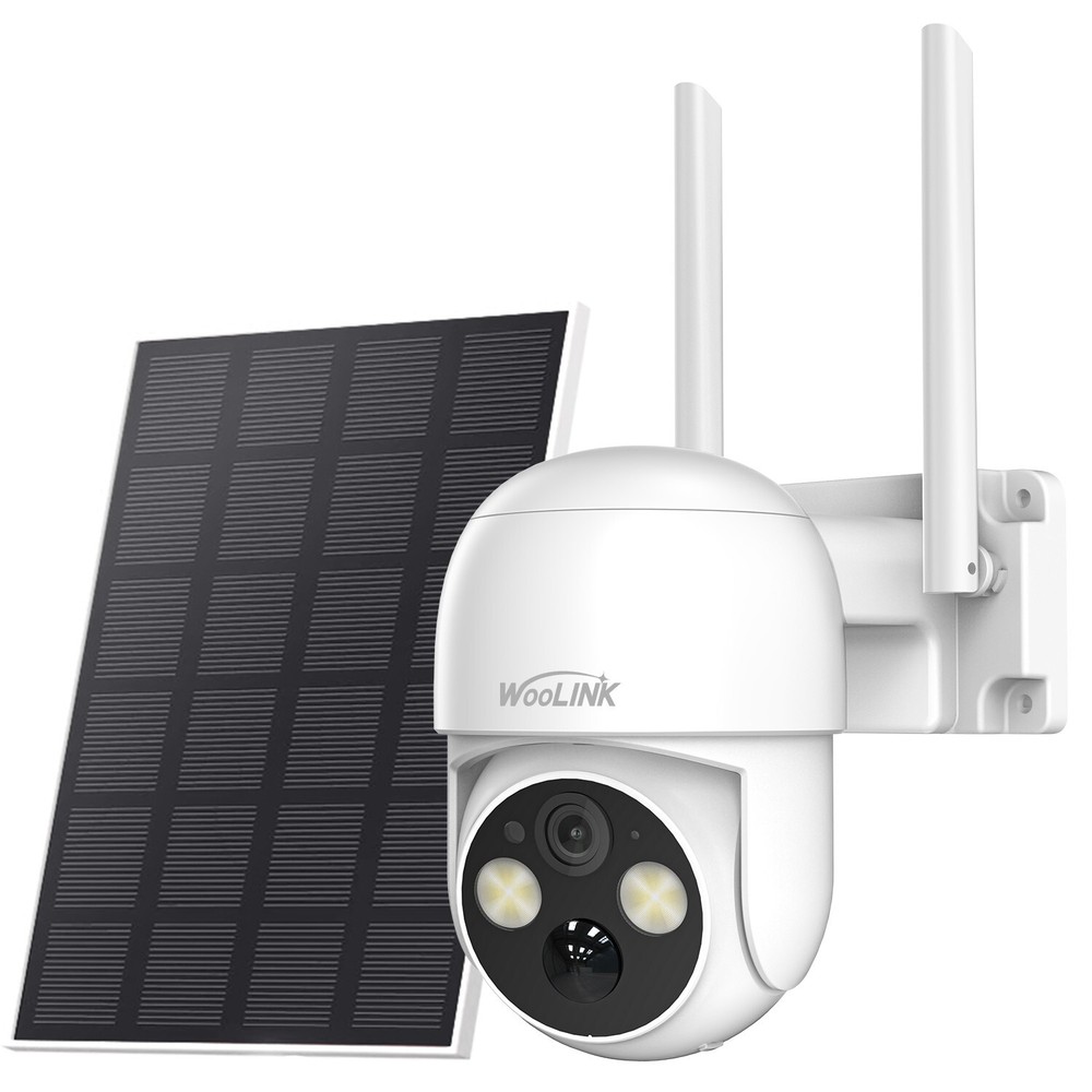 Solar Battery Powered WiFi Outdoor Pan/Tilt Home Security Camera System Wireless