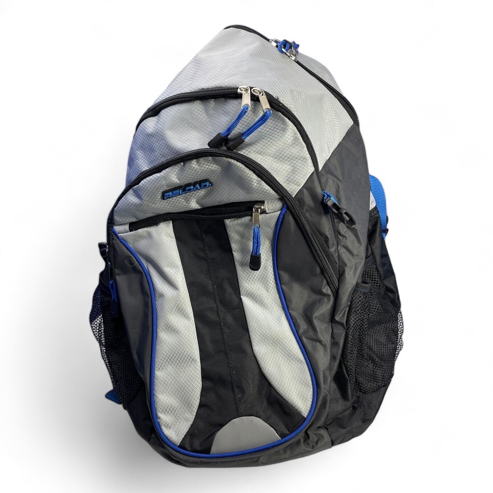 Relcad Backpack 2014 Blue Black Silver Model F725 Medium Size Adjustable