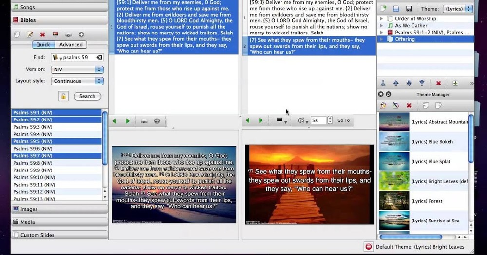 Professional Church Worship Presentation Software-Bible-Screen-Audio-Video on CD