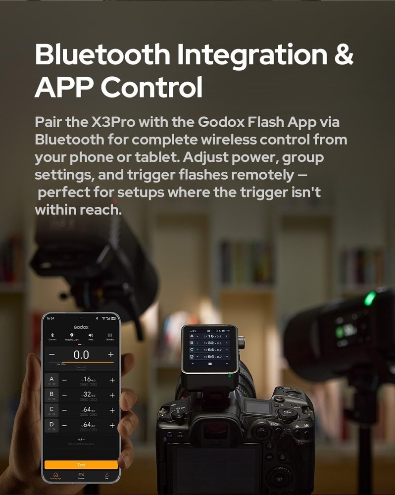 X3 PRO S Shutter Control Flash Trigger (𝐗𝟑-𝐒 𝐔𝐩𝐠𝐫𝐚𝐝𝐞) for Sony Blue...