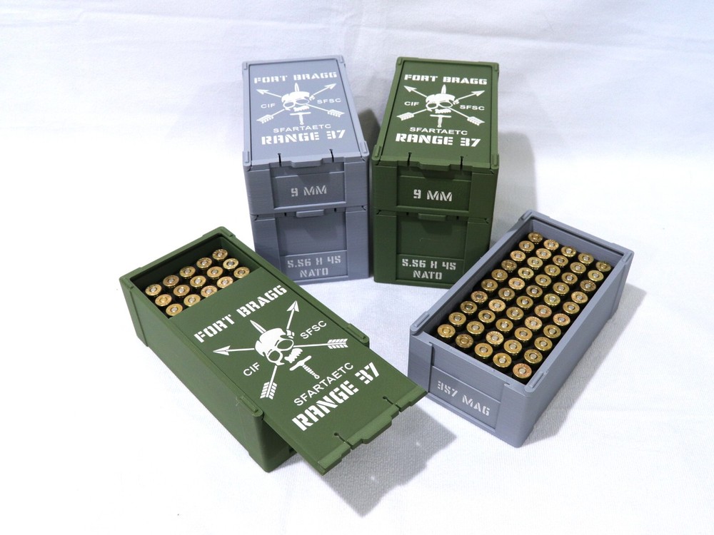 Stackable Ammo Boxes - Fort Bragg R37 - No Live Ammo!