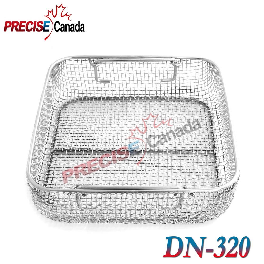 Sterilizing Trays Micro Tray Drop Handle 10 X 9.5" X 4" Mesh Box DN-320