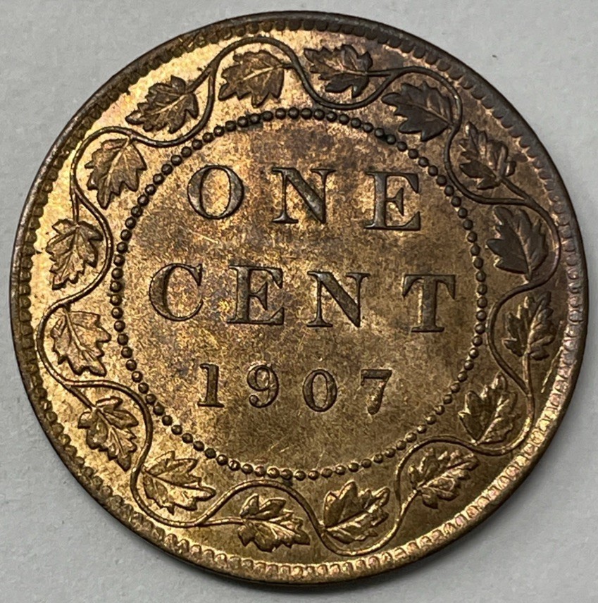 1907 Canada Large Cent. MS-63 Condition. C-2737