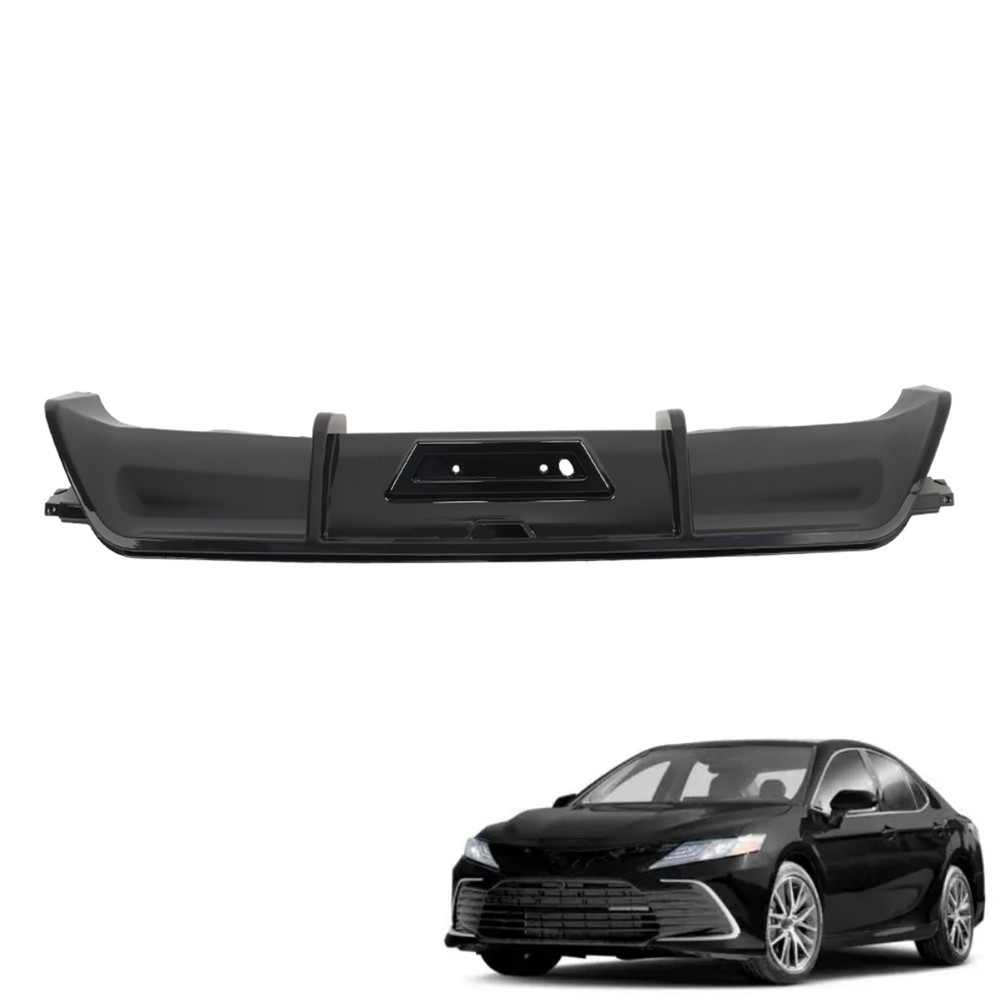 Bright Black Rear Bumper Diffuser with Brake Light for Camry 2018-2021