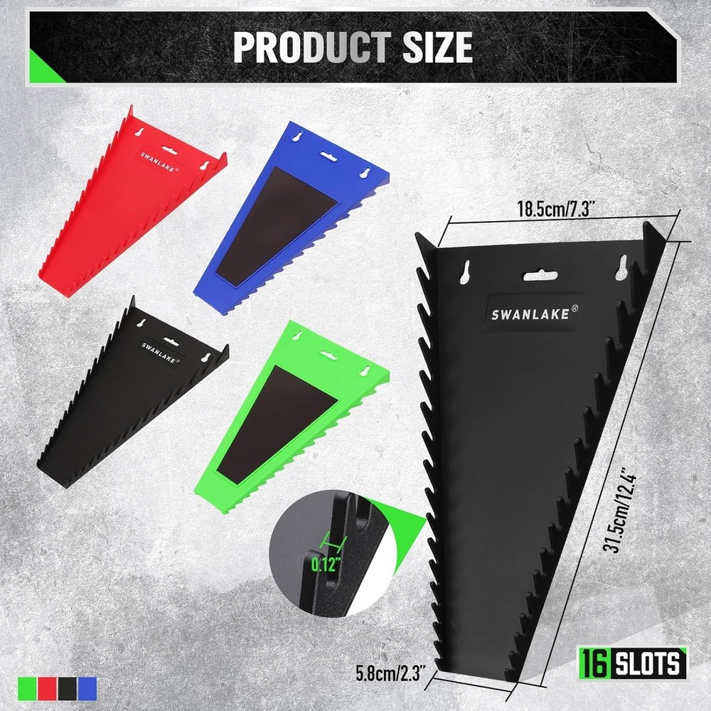 Compact Socket Organizer with Wrench Holder