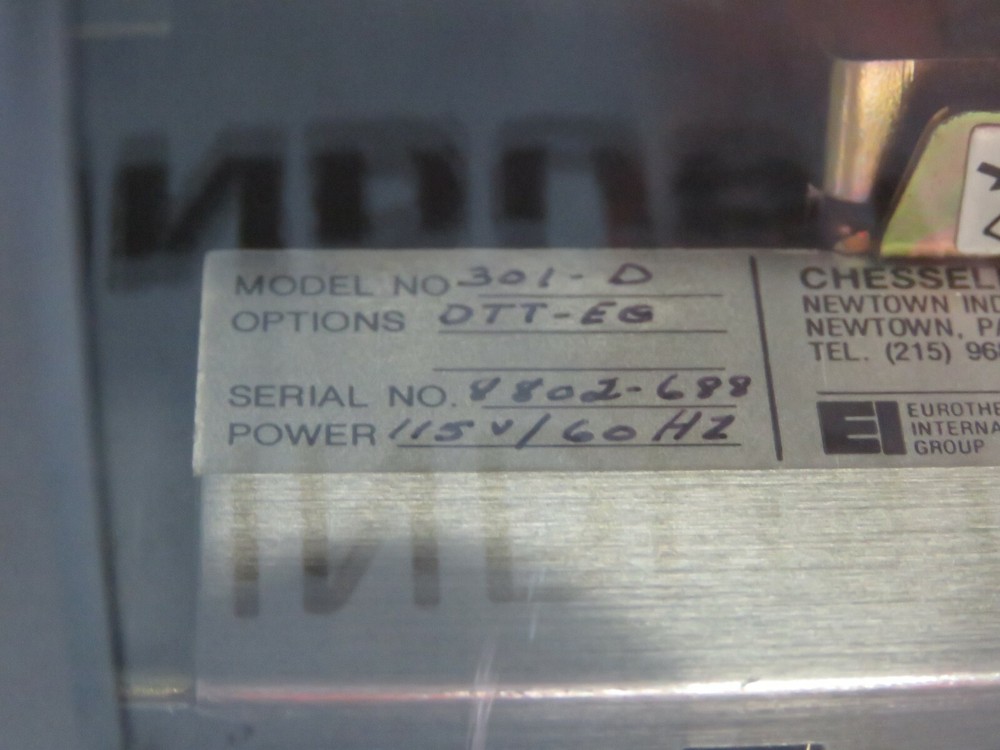 CHESSELL EUROTHERM CHART RECORDER 301-D REPAIRED