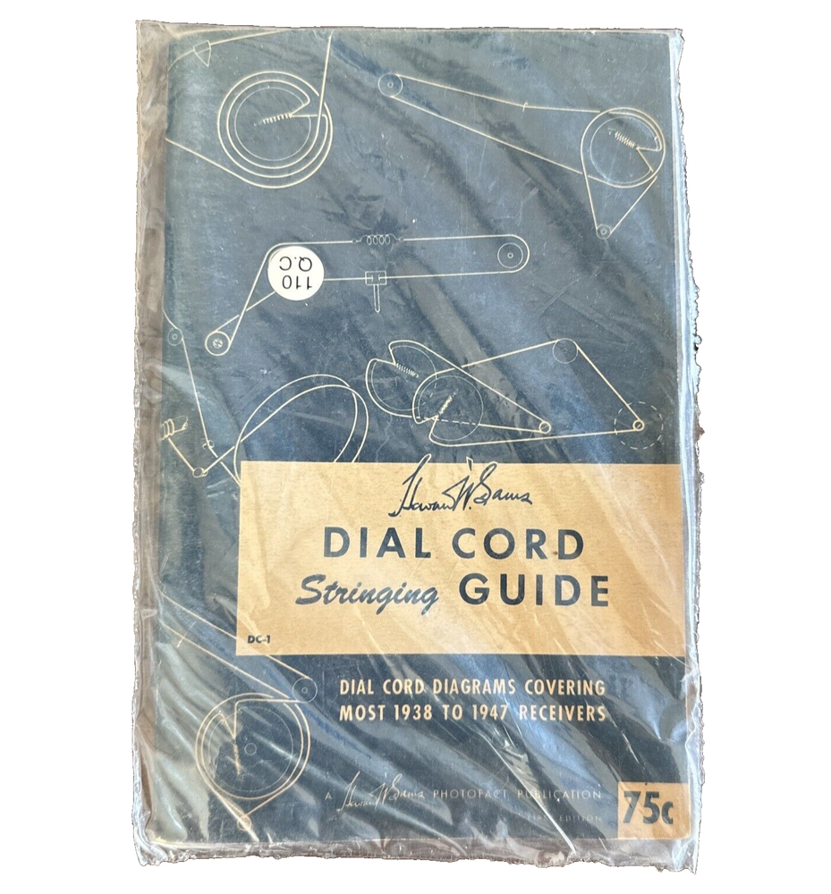 Howard W Sams Dial Cord Stringing Guide DC-1 (1947 First Edition) SEALED