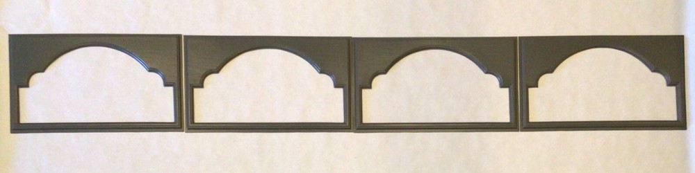 4 Amarr Cathedral Replacement Insert Short Panel Amarr Garage Door Charcoal Gray