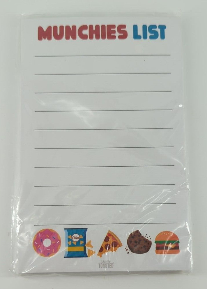 Note Pad & Scratch Pad Cactus Notepad & Munchies List With Magnet 2 Qty