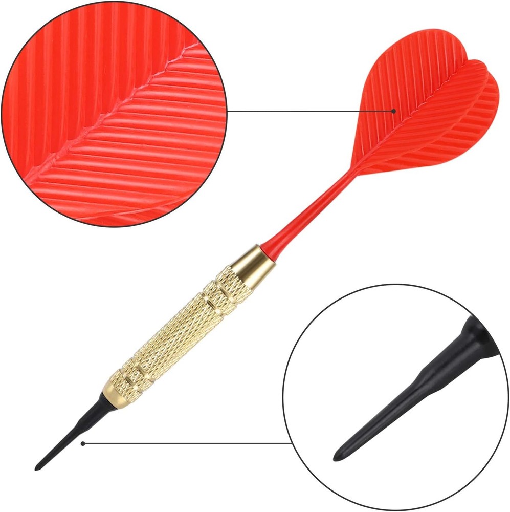 Accmor 18g Soft Tip Darts Set 12pc + 100 Extra Tips