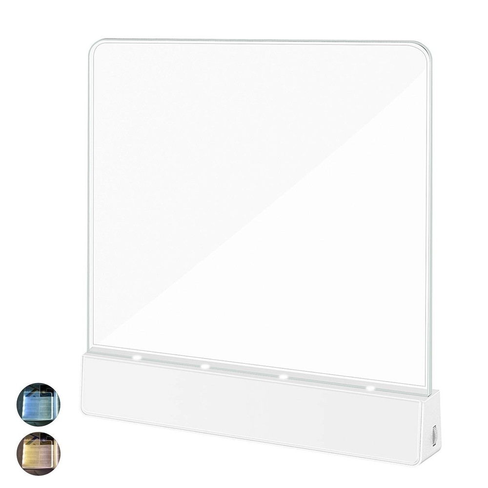 Book Light,Battery Powered Flat Plate led Book lamp,Brightness Adjustable,2 C...
