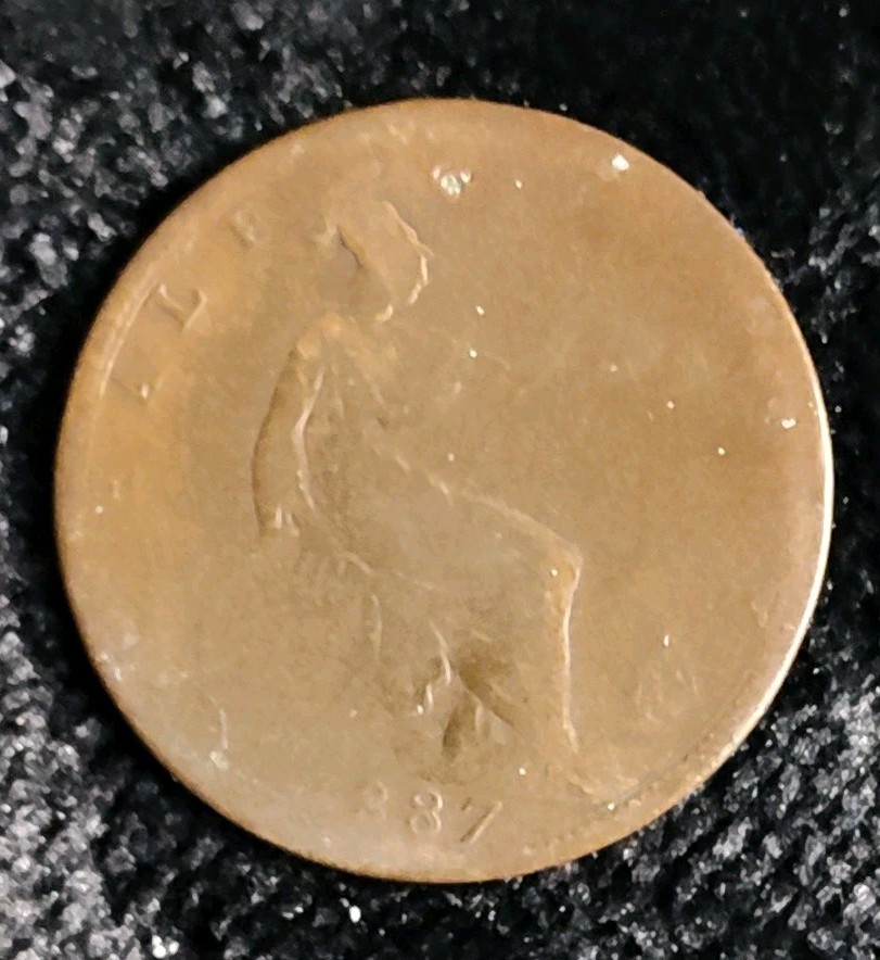 1887 Great Britain Half Penny