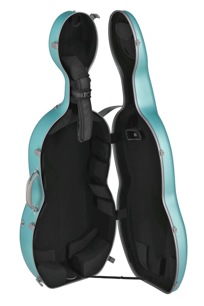 GEWApure cello case polycarbonate, model FUN, green-grey