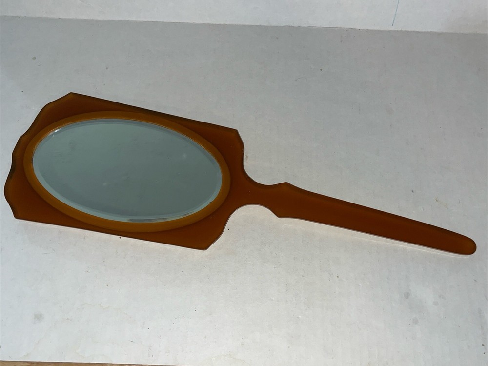 Antique Bakelite Hand Mirror Vintage