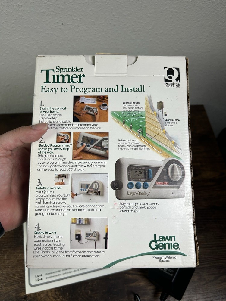 Lawn Genie Lawn Dial LD4 4 Zone Irrigation Timer Sprinkler Timer Controller