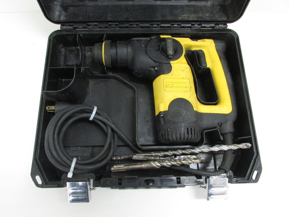 DEWALT TOOLS L-SHAPE THREE MODE SDS HAMMER DRILL, D25313, w/ BITS & CASE