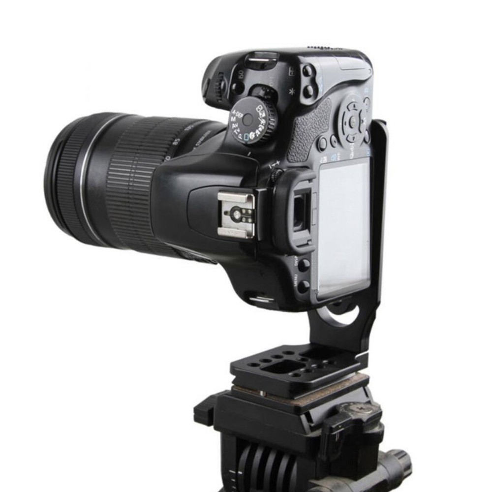 Aluminum 1/4 Screw Camera Quick Release L Plate Vertical Horizontal Bracket