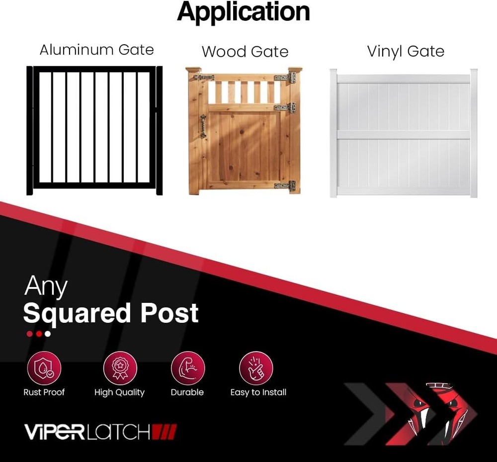 ViperX2 Gravity Gate Latch | Two-Side Entry Keyed