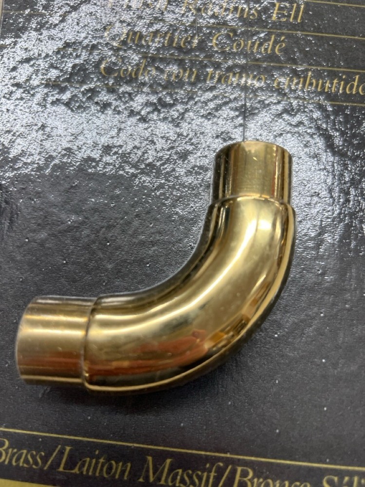 LIDO RAIL SYSTEM 1" SOLID BRASS FLUSH RADIUS ELL - NEW (WBP010200)
