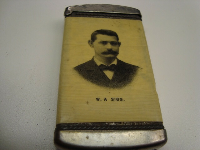 Circa 1910 Sigg Cigars Celluloid Match Safe