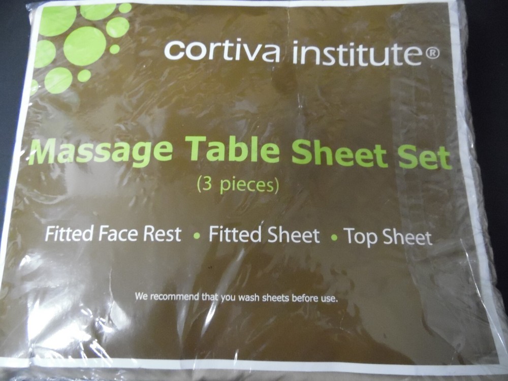 Cortiva Institute 3-Pc Message Table Sheet Set - Tan