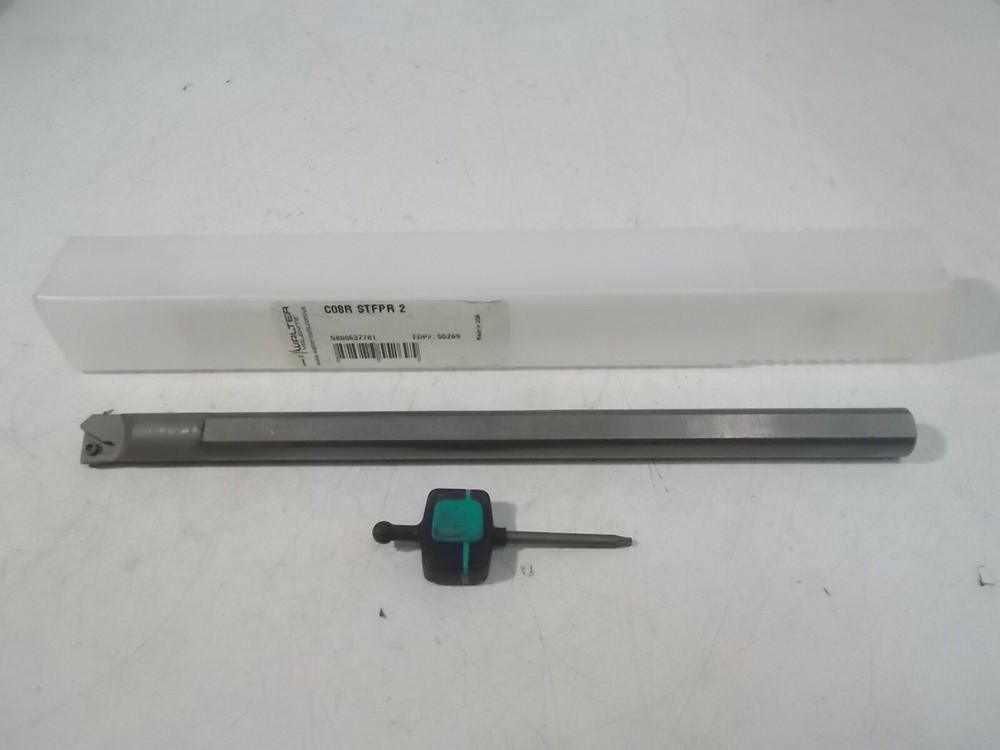 NIB Walter / Valenite C08R-STFPR-2 Solid Carbide Indexable Boring Bar