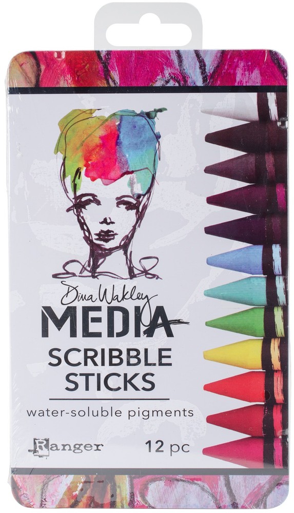 Ranger MDA54733 Dina Wakley Media Scribble Sticks 12/Pkg-