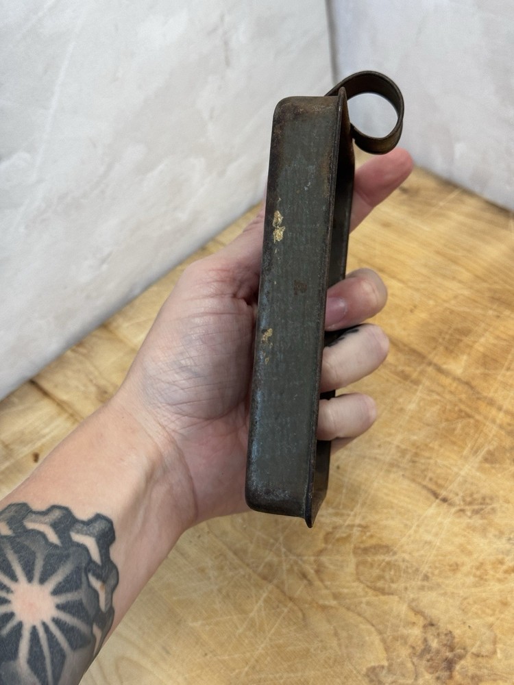Antique Early Tin Strainer Square #1439