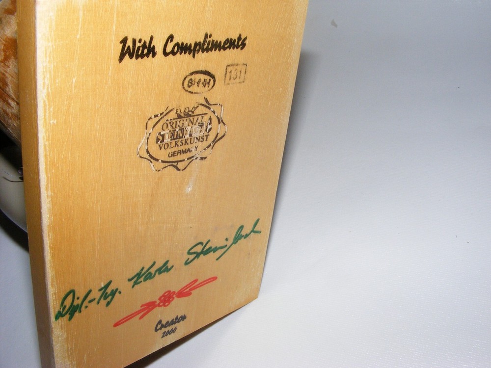 STEINBACH 18" Nutcracker WINE MAKER signed but needs TLC