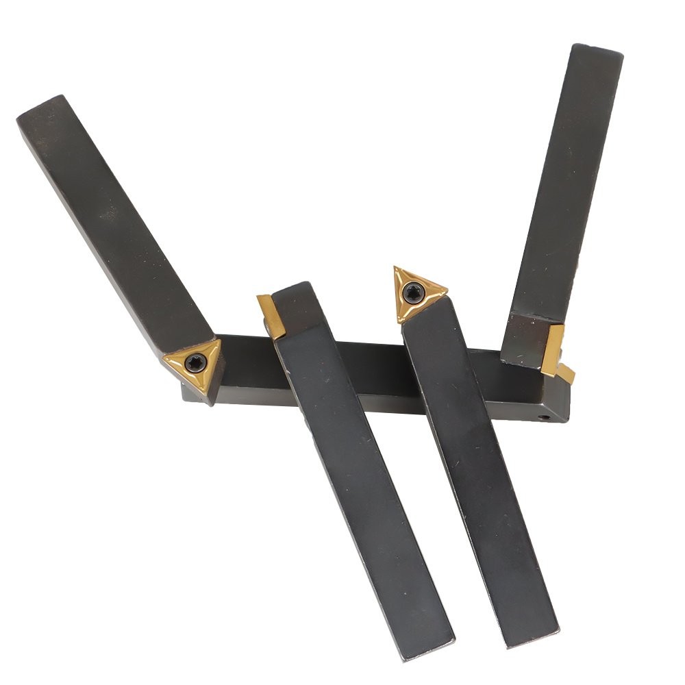 5 Pack 3/8 "lathe indexable carbide insert + turning tool bit holder kit