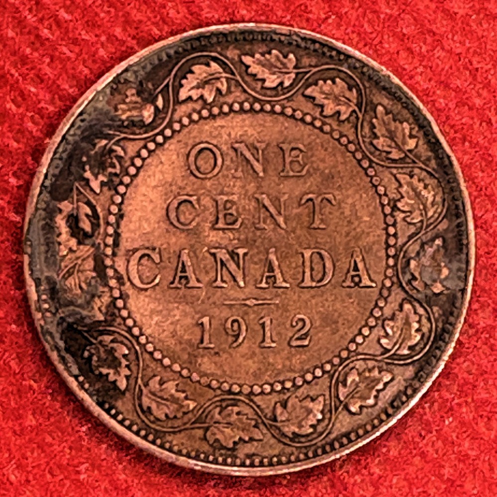 1912 CANADIAN LARGE CENT