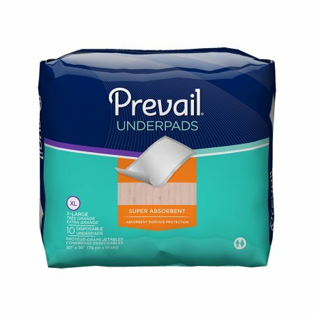 Prevail Premium Underpad 30'' x 36'' Moderate Absorbency 40/Case -4 Pack