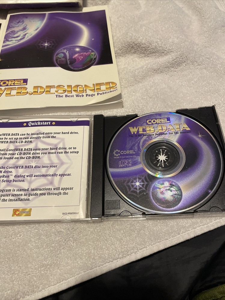 Corel Web Graphics Suite PC CD HTML Web Design Vintage See Details