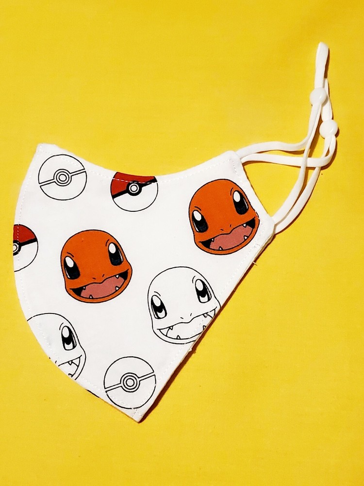 Youth Charmander Adjustable Face Mask