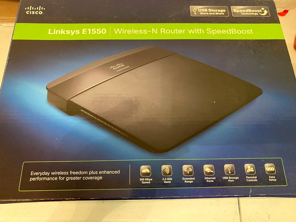 Linksys E1550 Wireless-N Router W/SpeedBoost