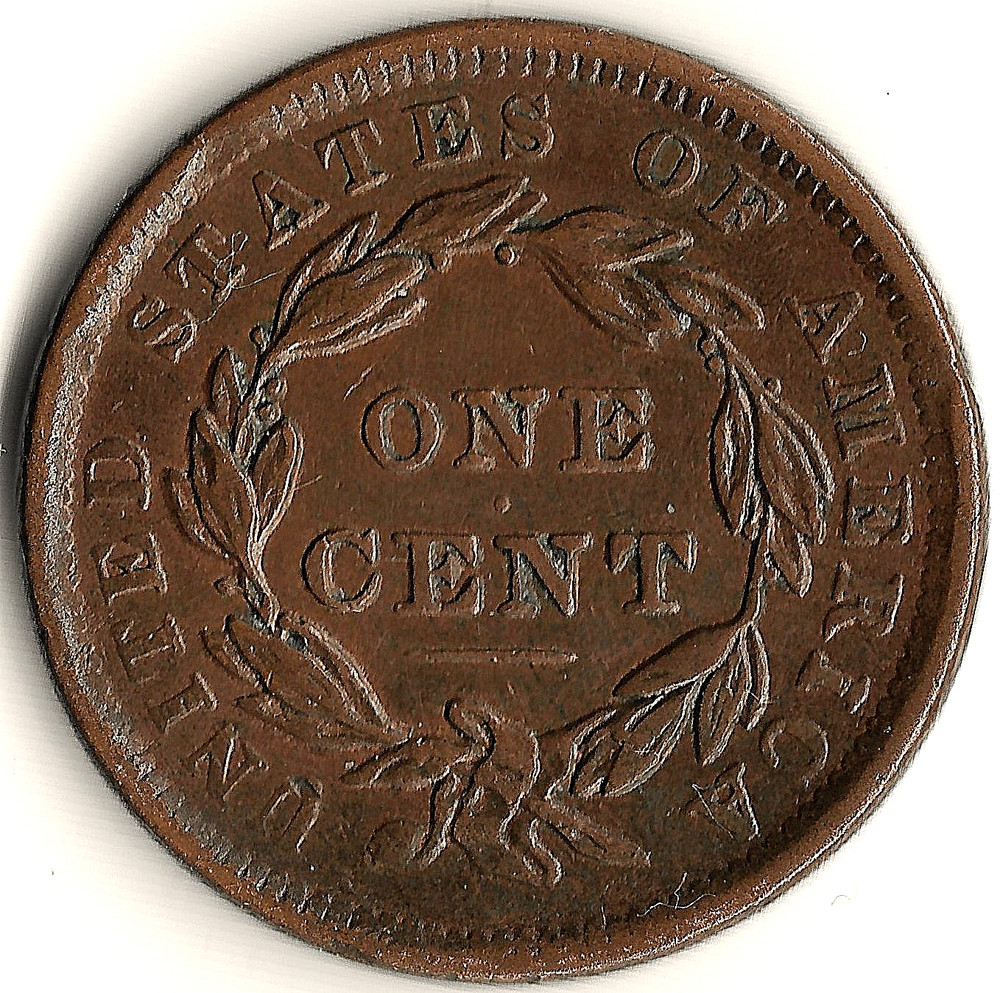 1838 Coronet Head ** Very Nice ** Large Cent