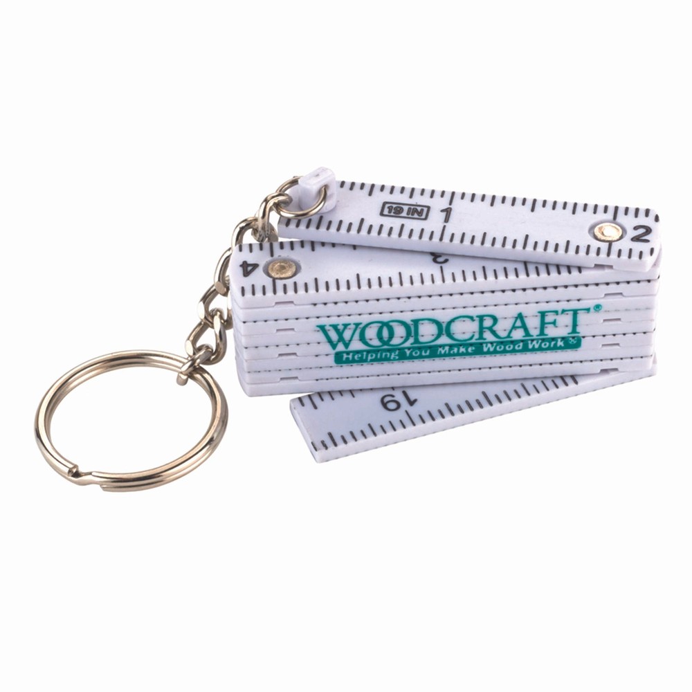 Woodcraft Mini Folding Rule Key Chain Attached