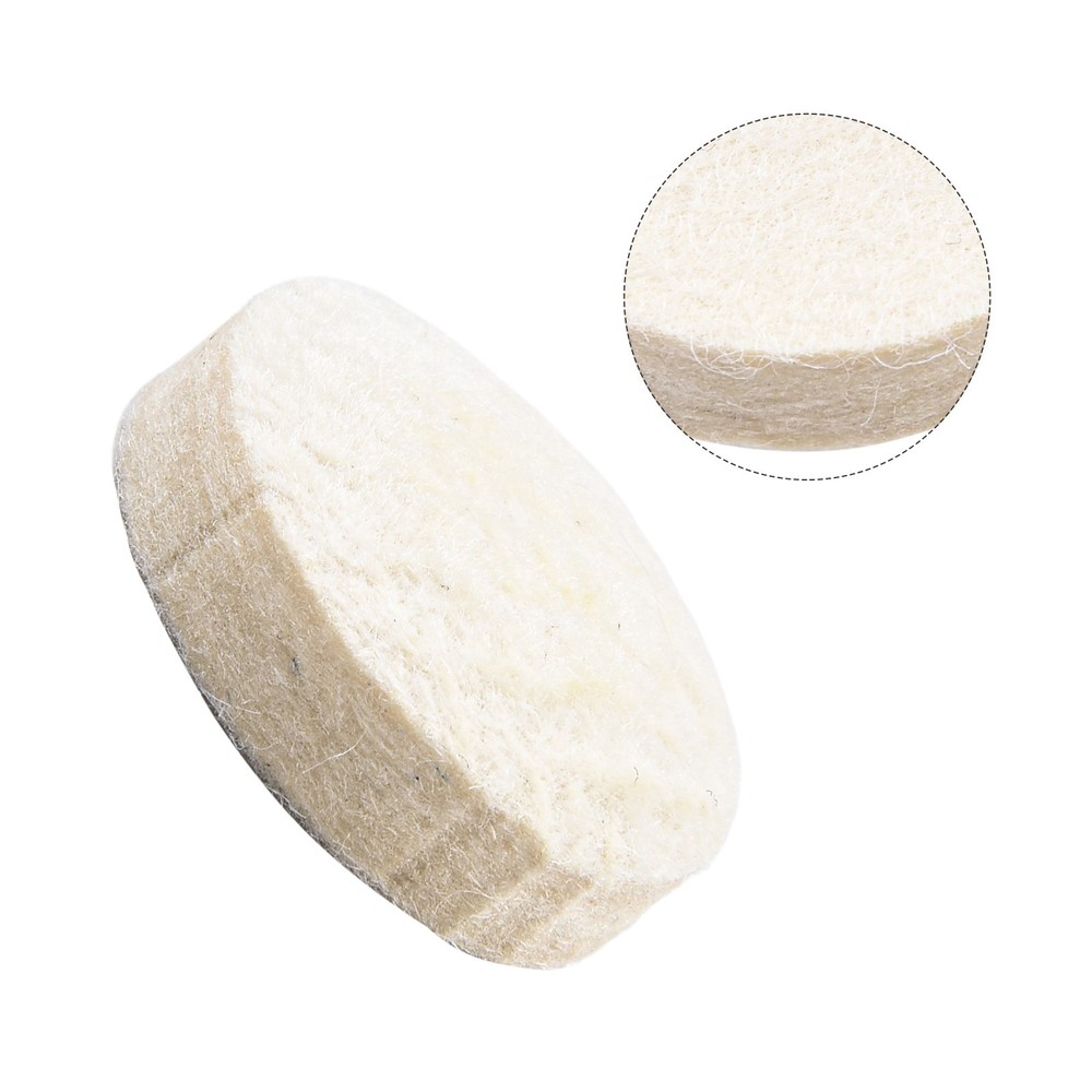 Medium Hardness Drum Pedal Beater Felt Pads and Convenient Replacement