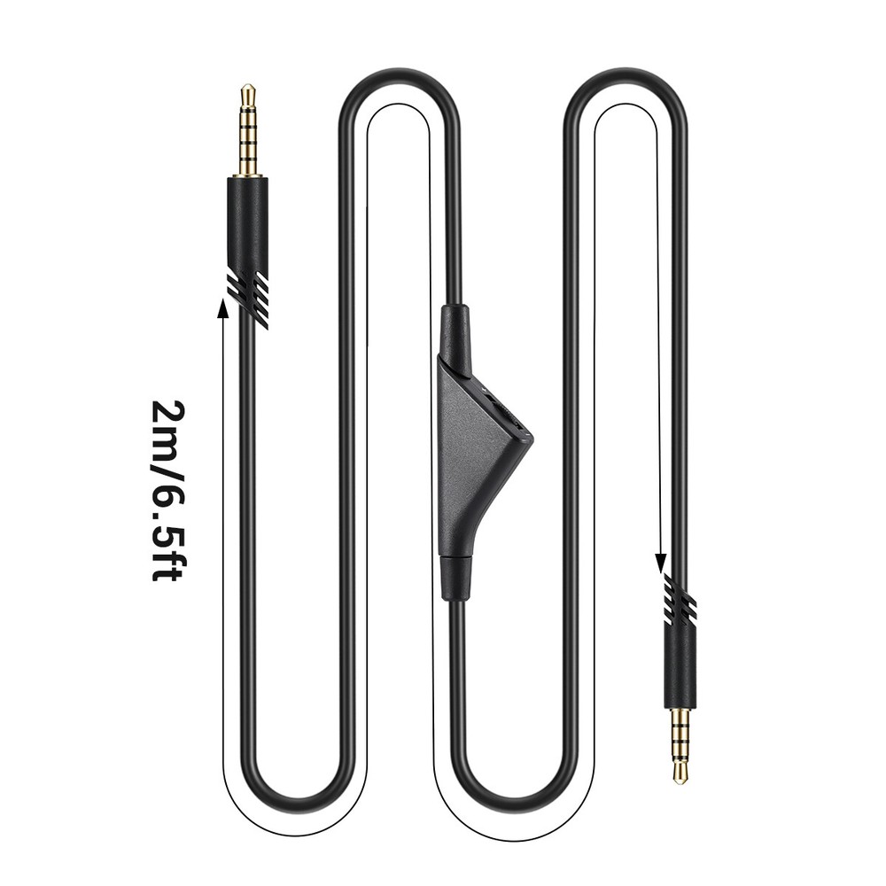 Replacement Audio Cable Cord Volume Control for Astro A10 A30 A40 Gaming Headset