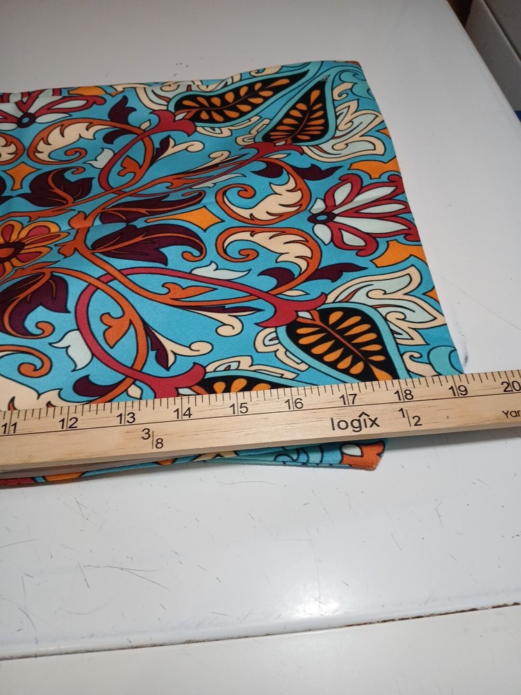 2- Turquoise & Multi Paisley Decorative Pillow Covers Zip 11" x 11" Boho