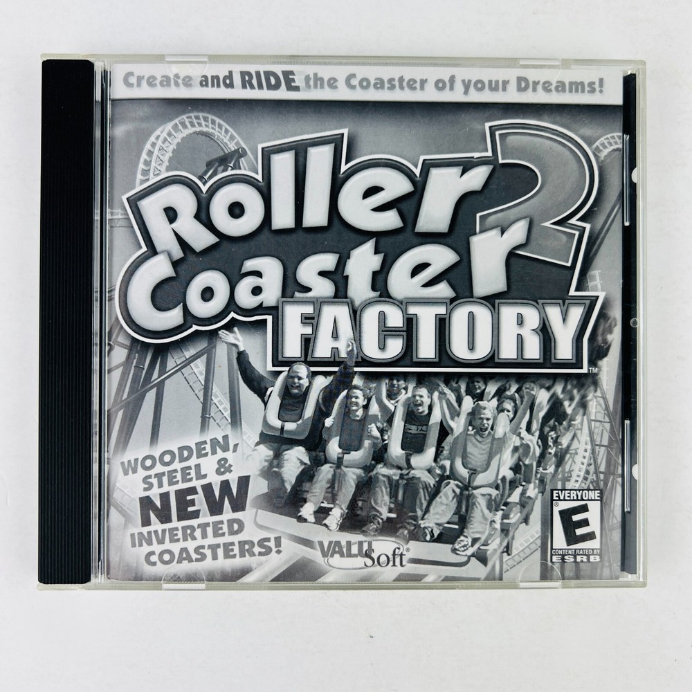 Roller Coaster Factory 2 PC CD-ROM Game Software