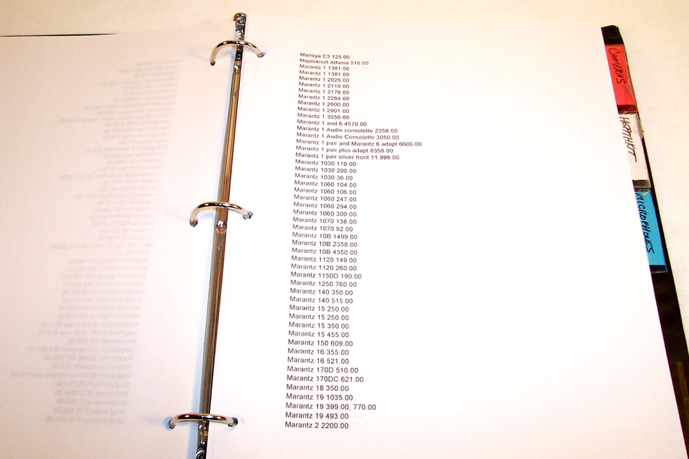 Massive ANTIQUE & HIGH END AUDIO PRICING MANUAL