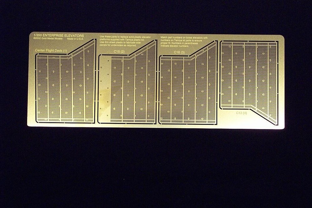 1/350 Gold Medal ENTERPRISE ELEVATOR PLATFORMS